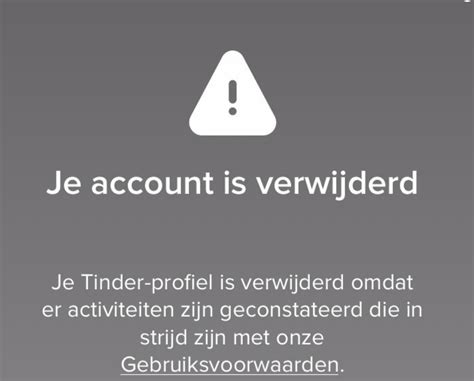 verwijderd van tinder|Accountovertredingen en bezwaar – Tinder